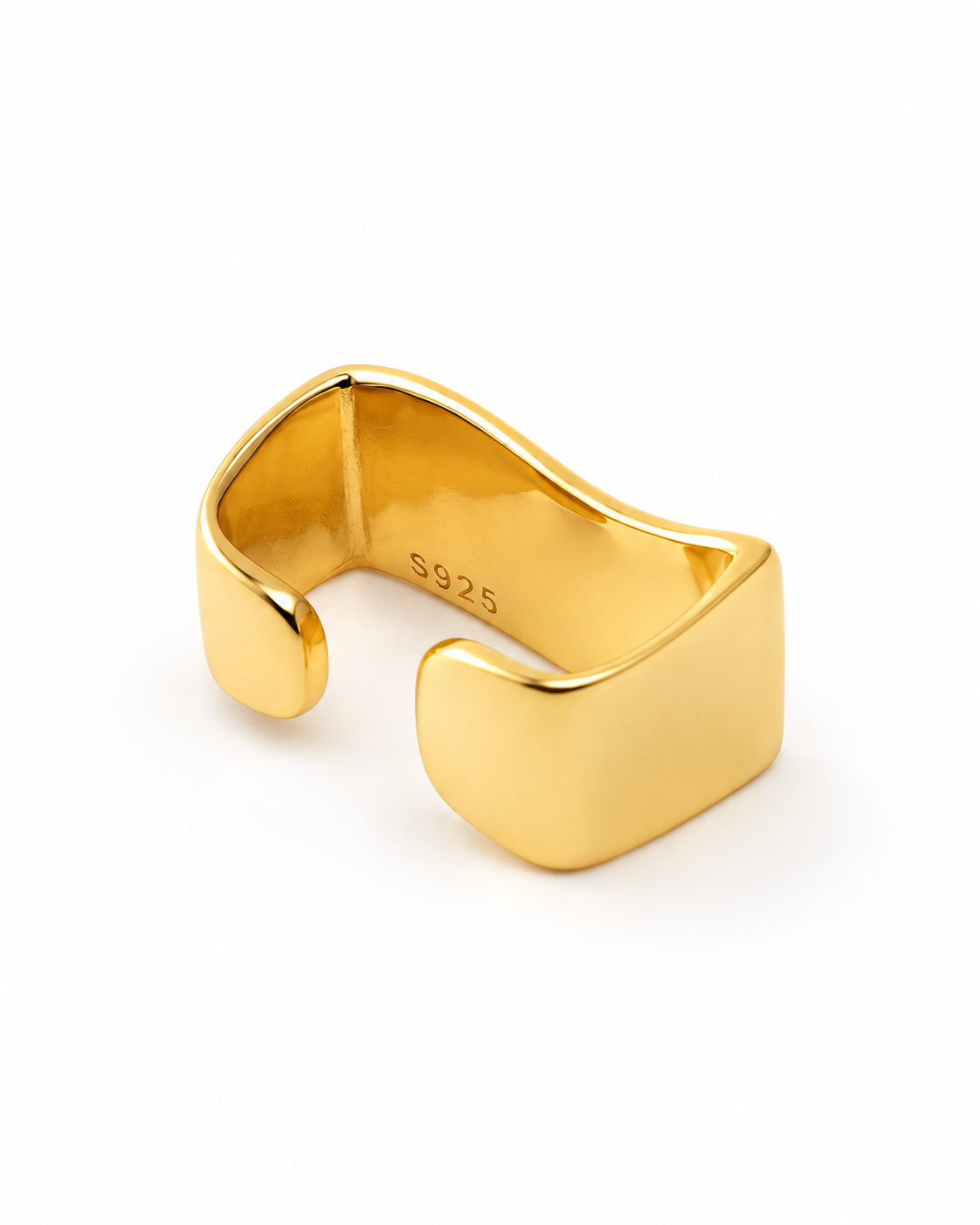 кафф скрепка gold