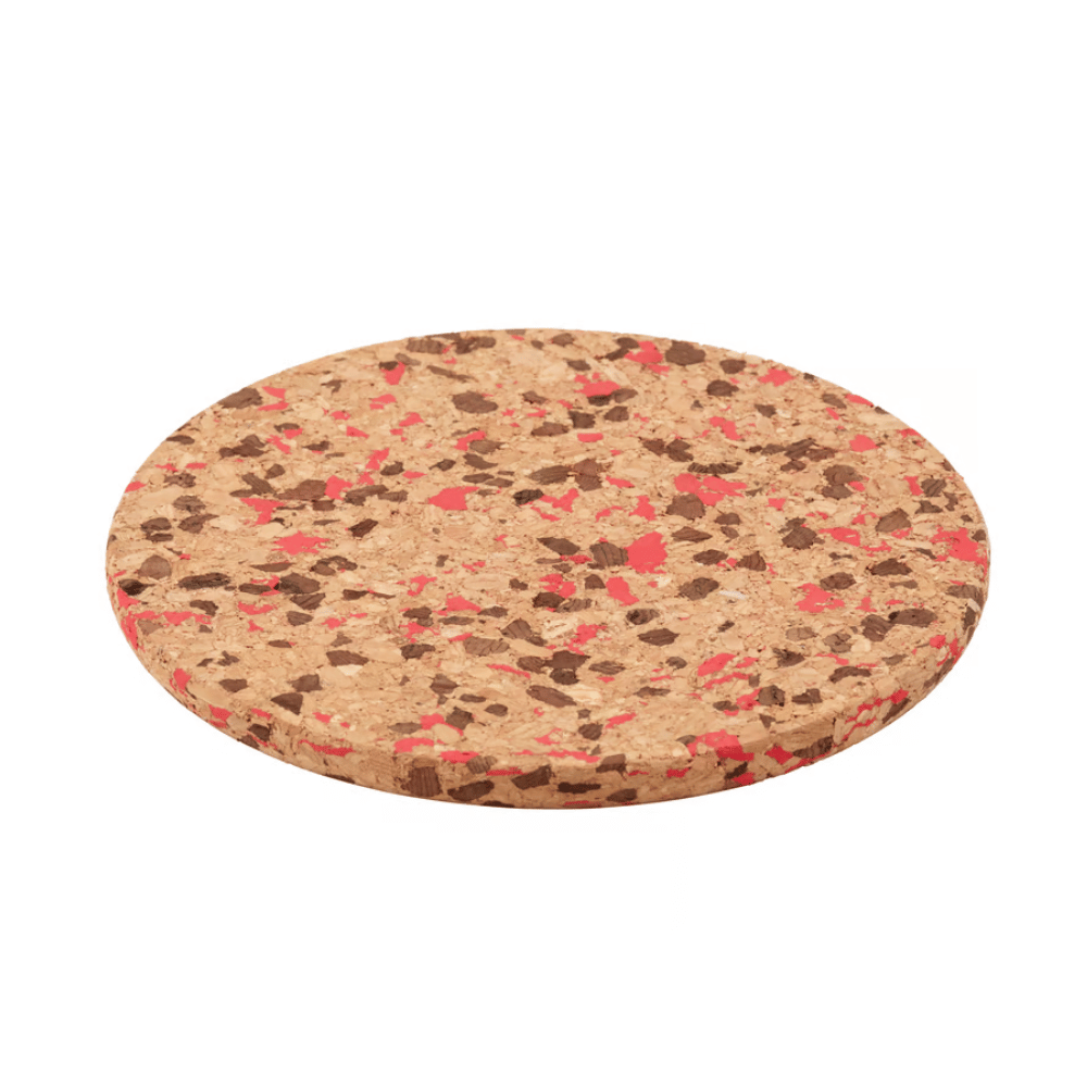 HEAT IKEA Qaynar qazan altlığı, naxışlı mantar/parlaq qırmızı, 19 sm