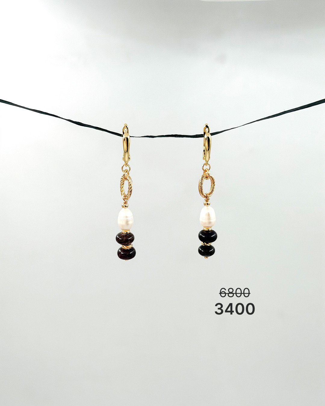 Серьги "Ночная птица" -50%