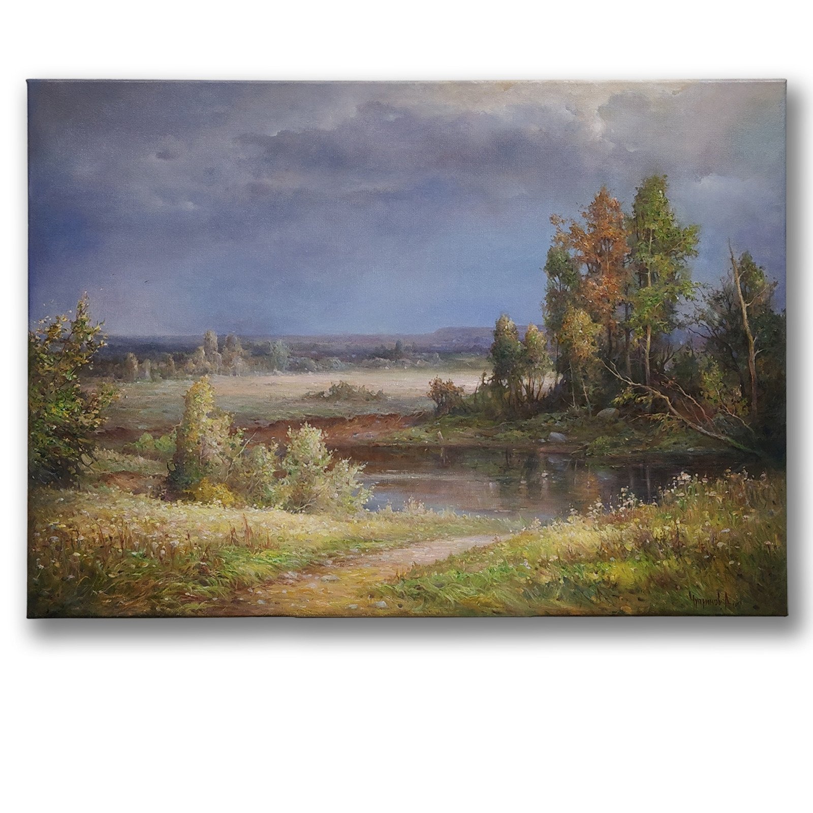 Перед грозой 50×70 см — по мотивам И. Шишкина