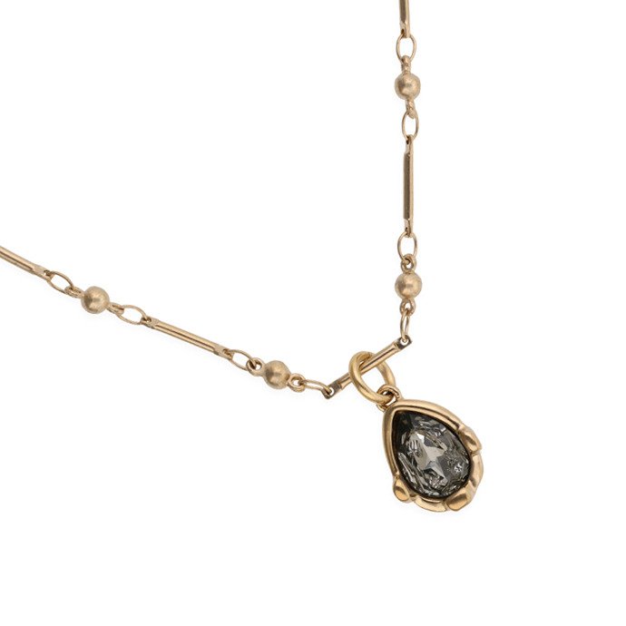 Ожерелье Мистерия, с золотом и кристаллом COL2104GRSORO0U