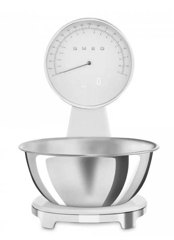SMEG Весы кухонные, нержавеющая сталь, цвет - белый