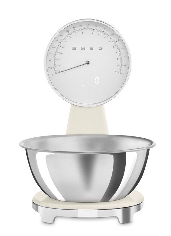 SMEG Весы кухонные, нержавеющая сталь, цвет - кремовый